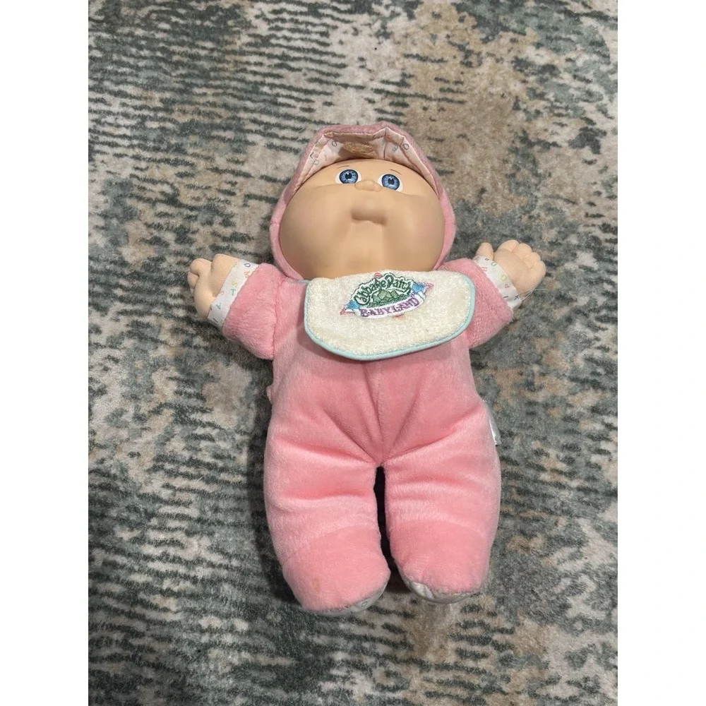 1988 Babyland Cabbage Patch Rattle Doll Xavier Roberts Pink